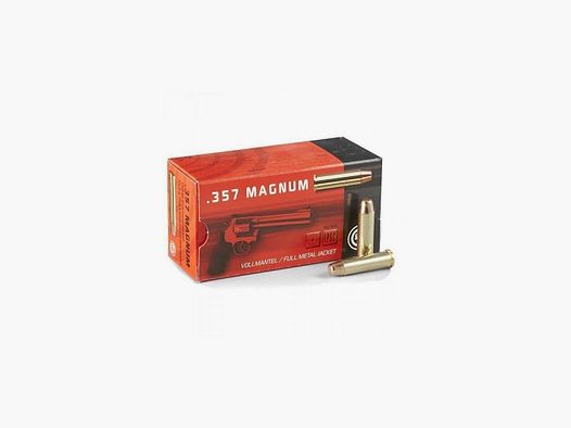 MUNITION GECO 357 MAG FMJ BOX MIT 50