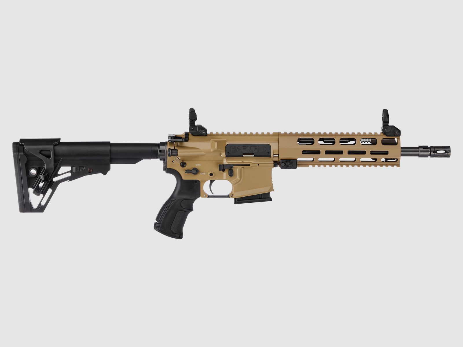 Haenel CR 223 M-LOK Handguard barrel length 254 mm | Direct trigger (2,800-4,000 g) | Short handguard | Sand color | Not sportingly approved, cal. .223 Rem., image 1 of 2