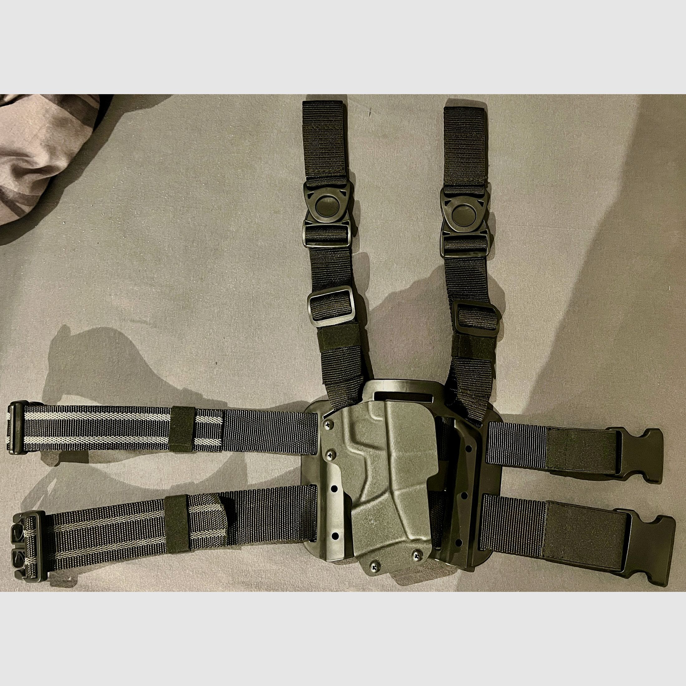 Zeldzaam MP5 beenholster – MP5 / MP5K / MKE T94 / SP5 / SP5K / SP89 – Kydex Nylon Tactisch