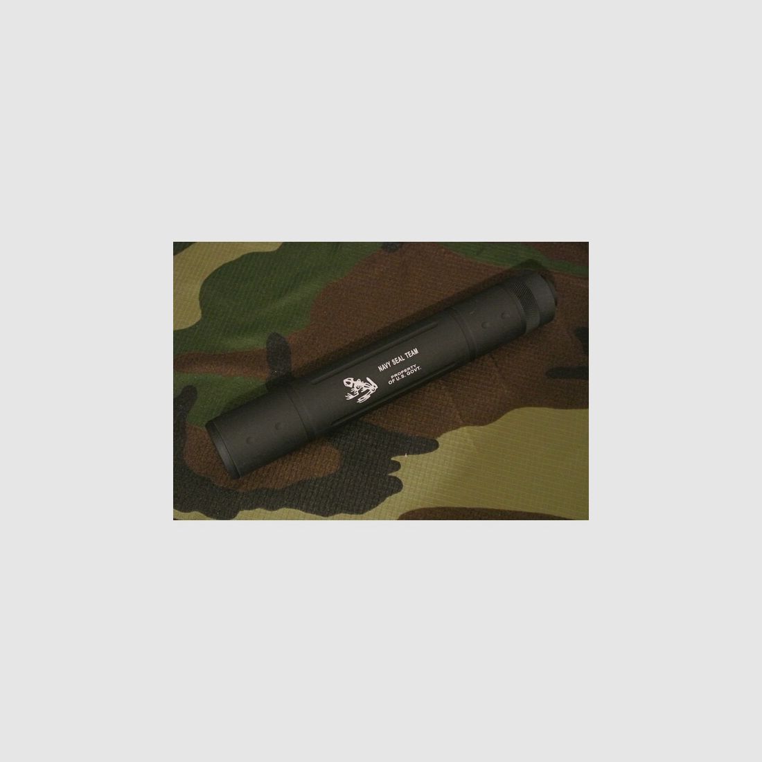 Pirate arms 195mm CTW Silencer CCW Black Airsoft Schalldämpfer Softair Gotcha