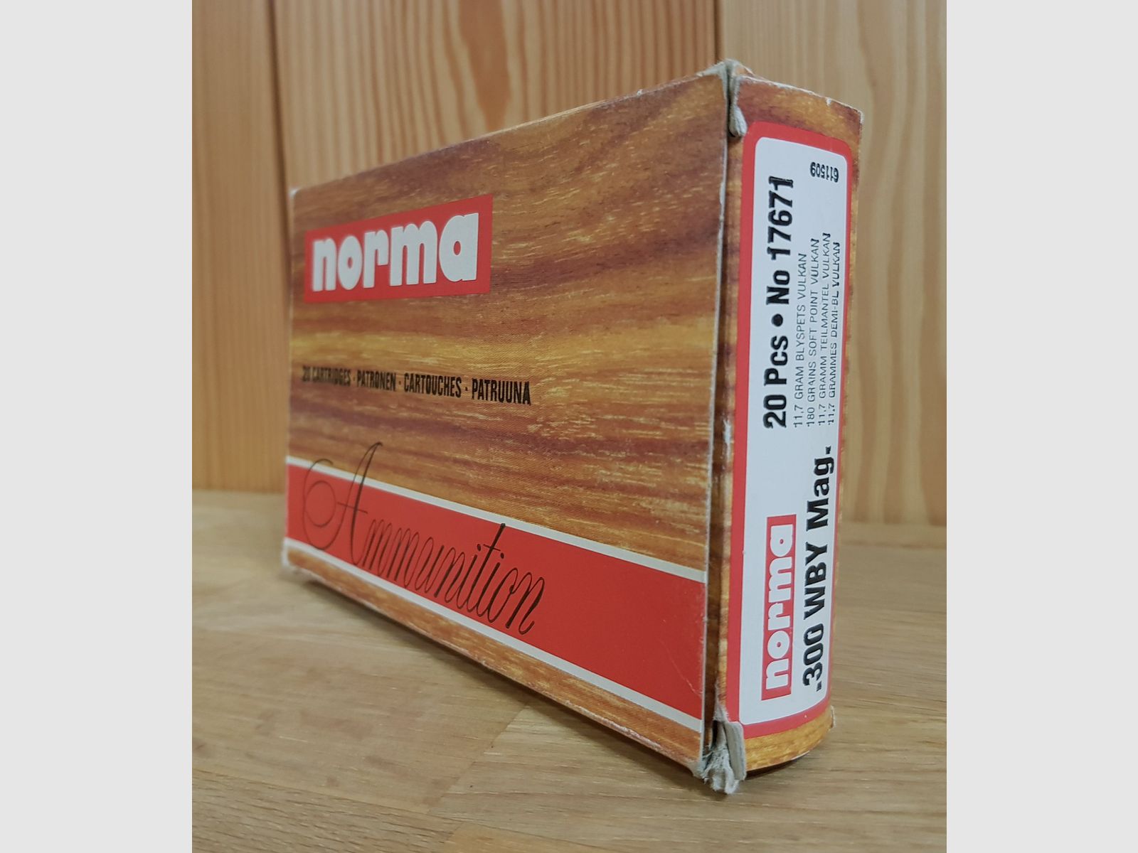 NORMA MUNITION Kal.300 WBY MAG. VULKAN 180 GR