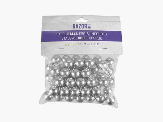 Steel Balls – Razor Gun – .50 (x50)