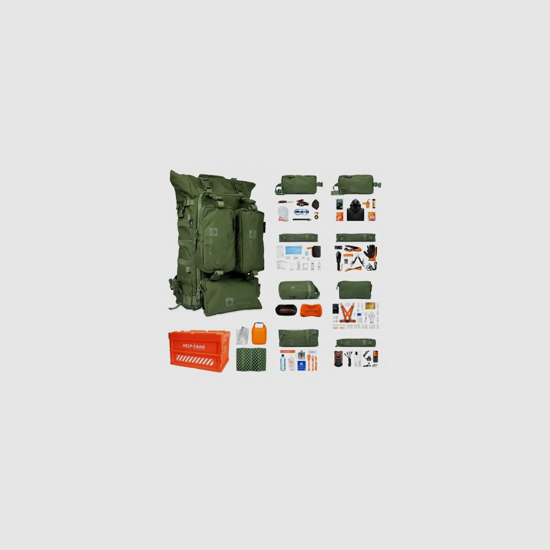 Plecak zestaw awaryjny HELP BAG® MAX 4.0 Olive Green, zdjęcie 1 z 8