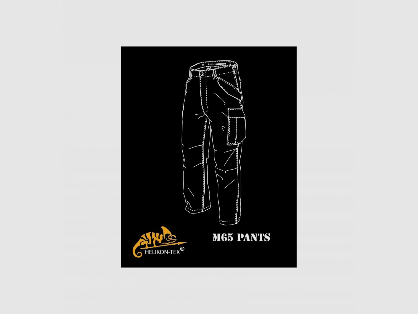 HELIKON M65 black uniform cargo pants XS, image 3 of 4