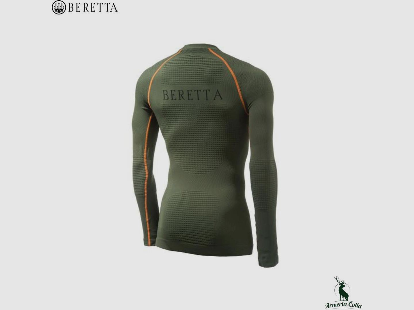 Beretta Couche de Base Body Mapping 3D Manches Longues Vert, image 2 sur 3