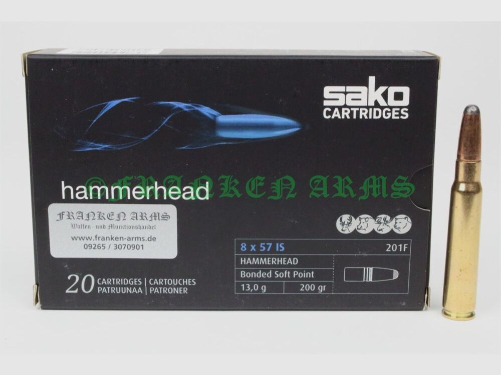 Sako Hammerhead 8x57IS 200gr. 13,0g 20 piezas precios por cantidad