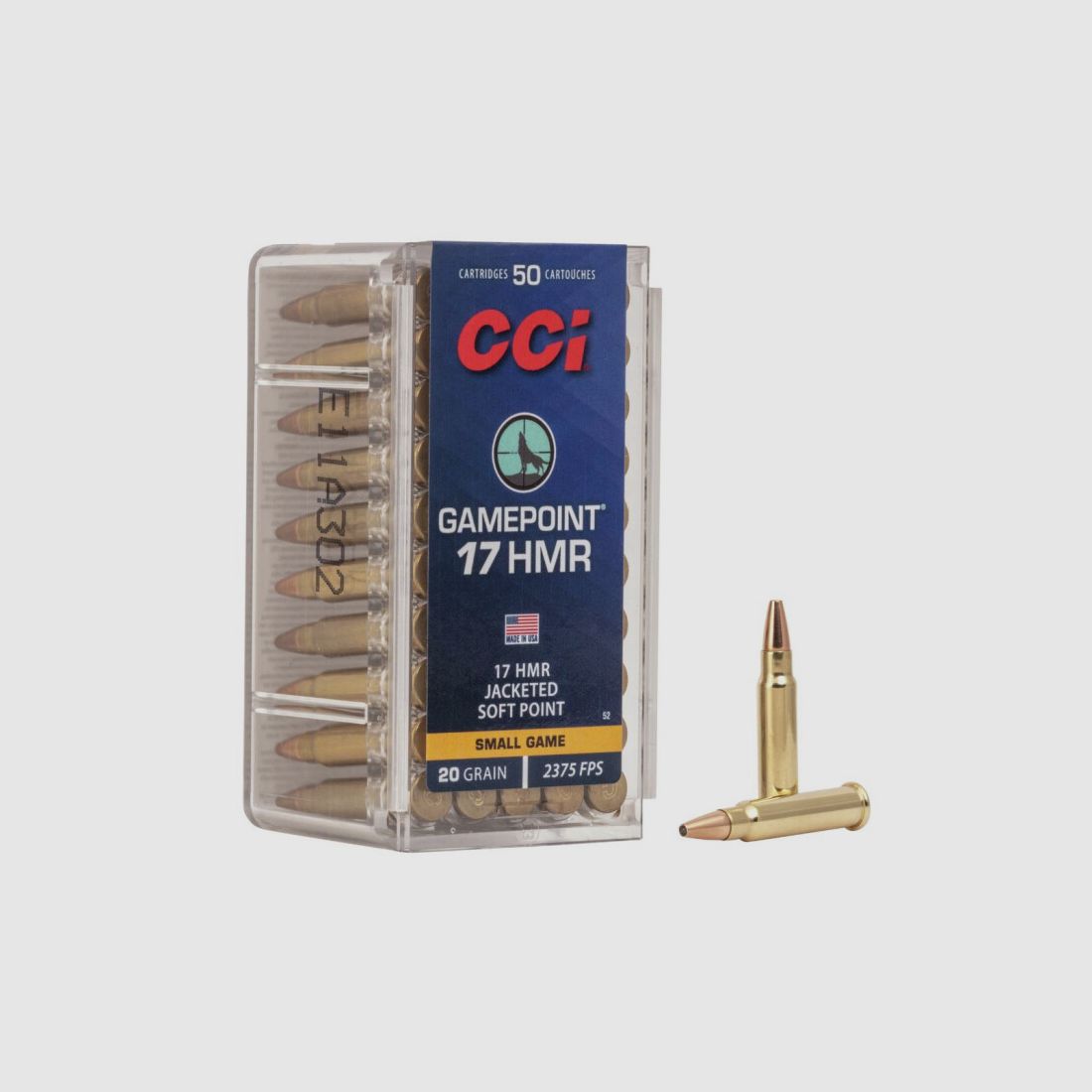CCI .17 HMR 1,3g Jacketed Soft Point
