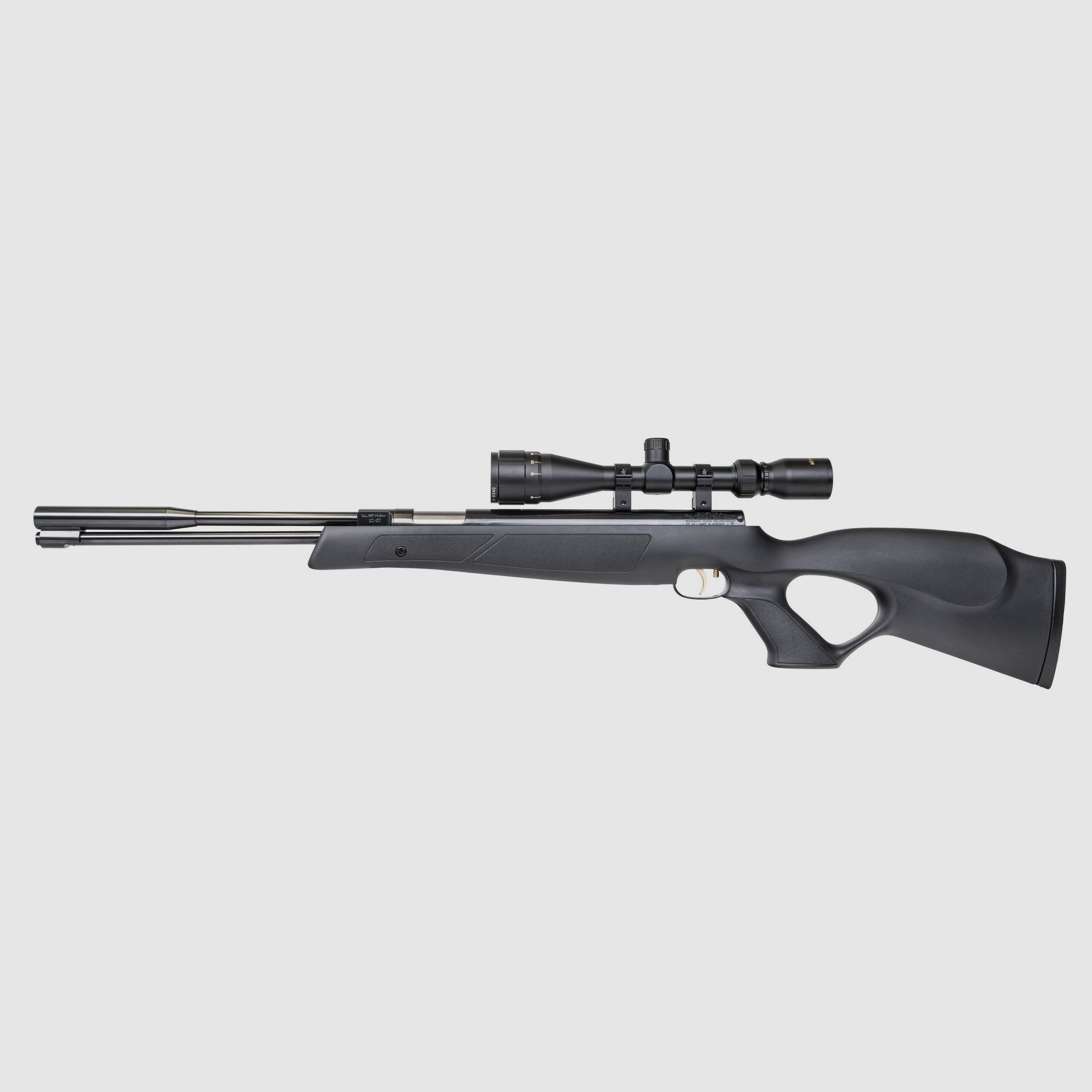 WEIHRAUCH HW97 k BlackLine carabina ad aria compressa cal. 4,5 mm calcio con foro per il pollice, immagine 4 di 4