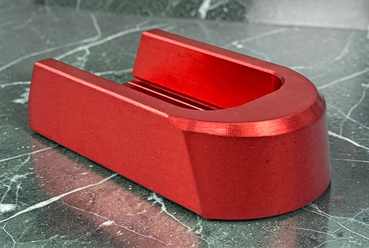 CZ Aluminum Magazine Base Red 18 rds Double Stack