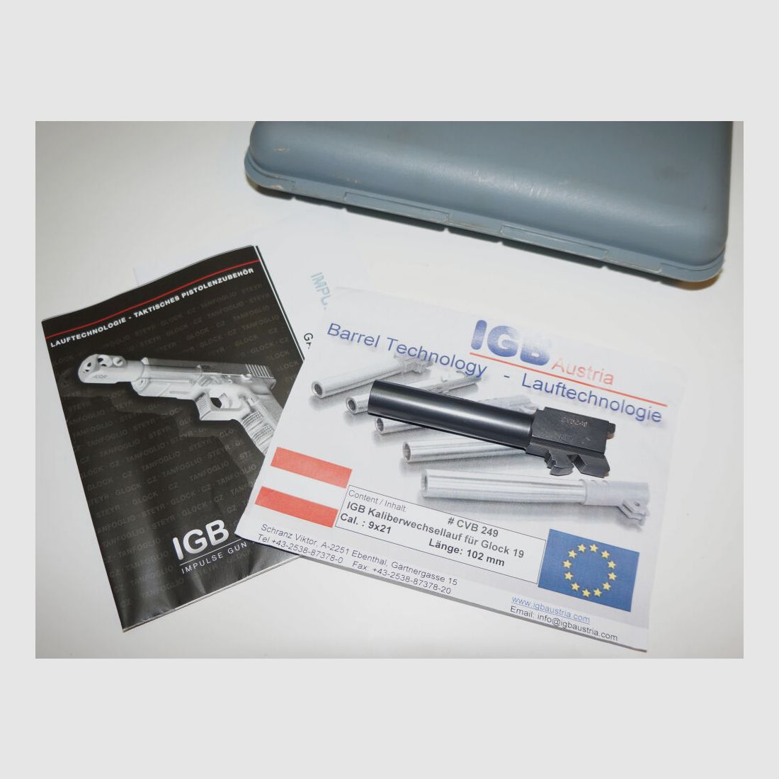 IGB Glock conversion barrel IGB for pistol Glock 19C in caliber 9x21 including accessories, image 2 of 6