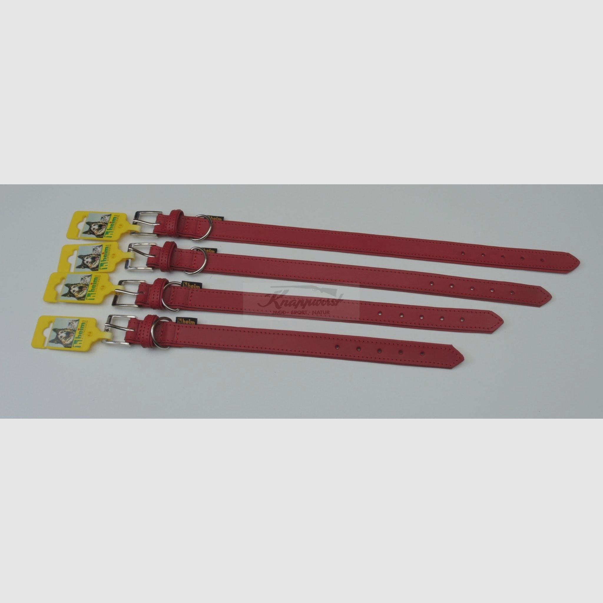 Halsband Florenz genäht 25/55 rot