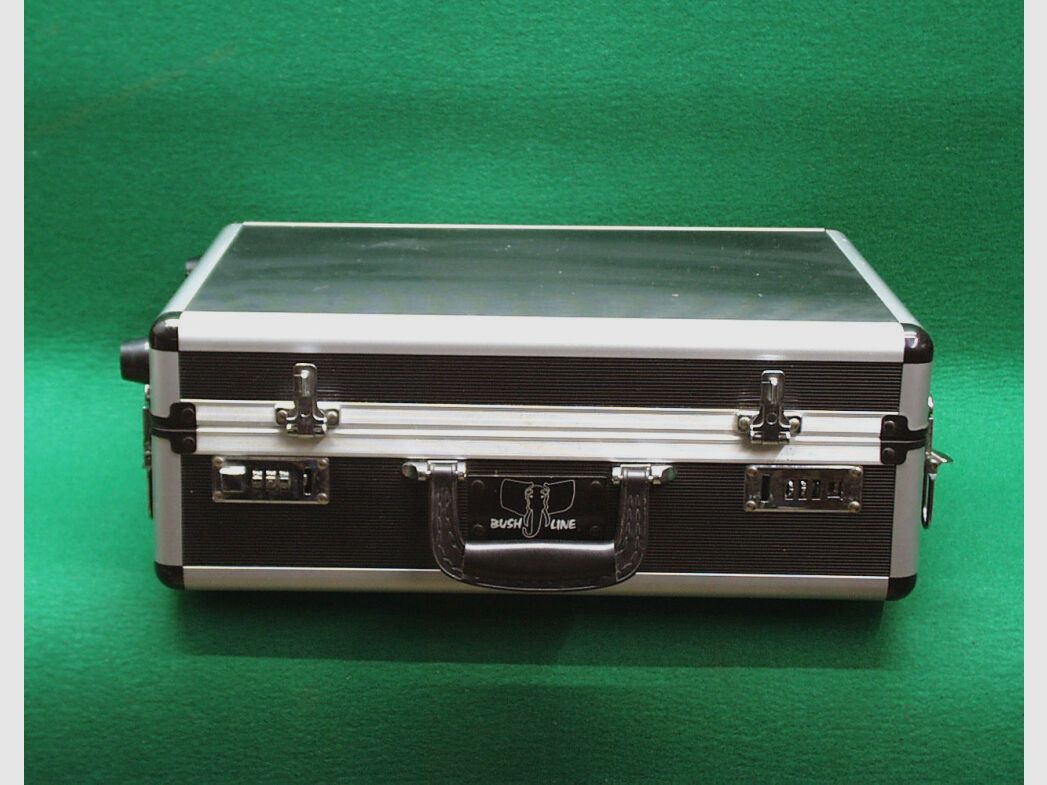 Aluminium koffer voor pistolen, zwart