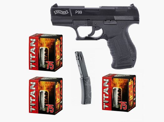 Silvester Bundle Walther P99 Schreckschuss