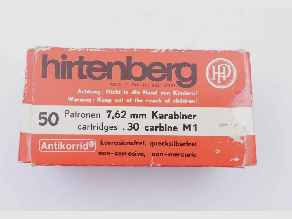 Hirtenberger / Österreich Büchsenpatronen .30Carbine/M1