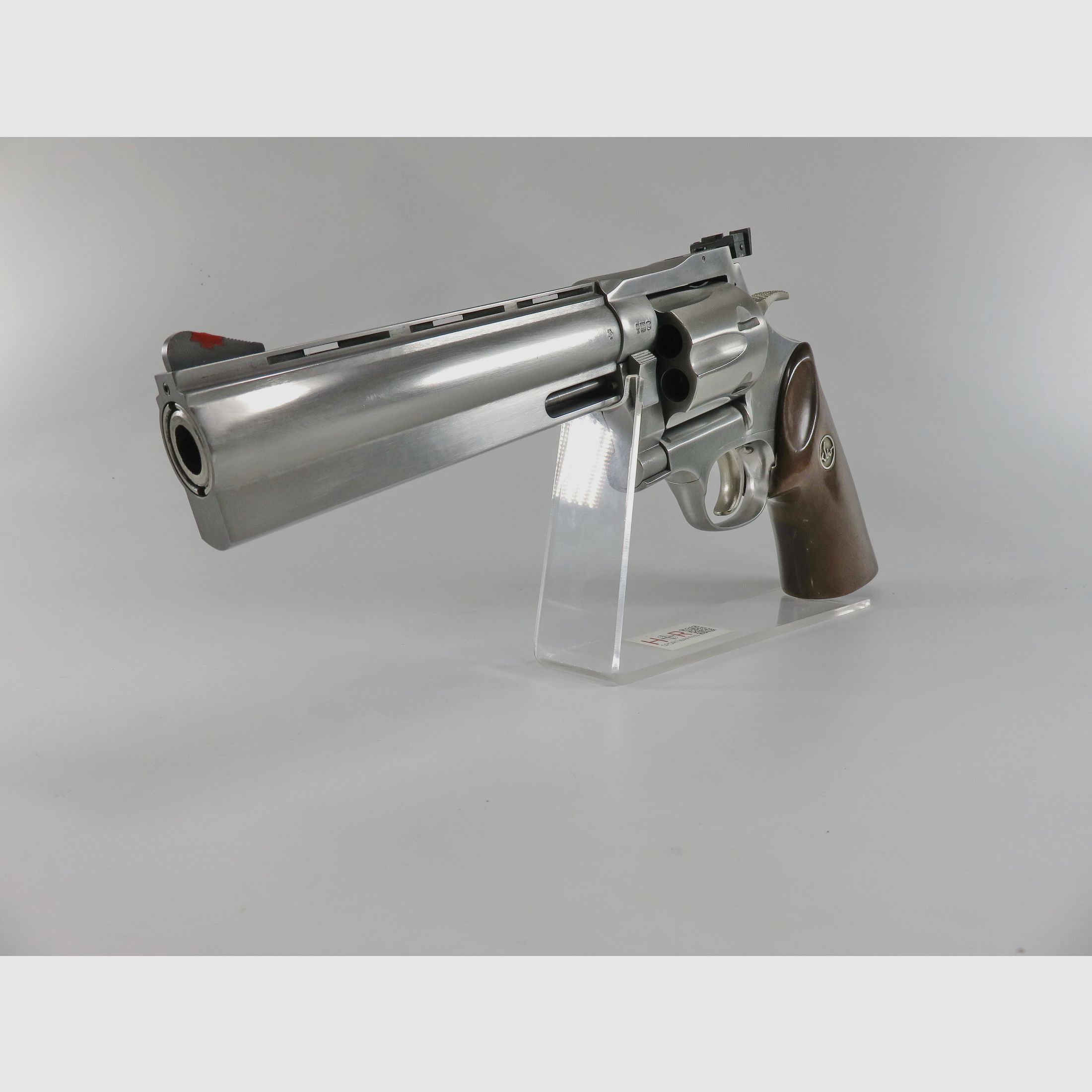 Revolver Dan Wesson Model 44, 6 Zoll UND 10 Zoll Austauschläufe, Kaliber .44 Magnum, Stainless, Target-Ausführung, Top-Zustand