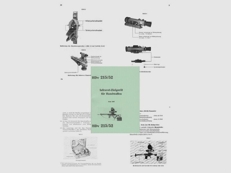 Nachdruck Bundeswehr-Dienstvorschrift Infrarot-Zielgerät für Handwaffen