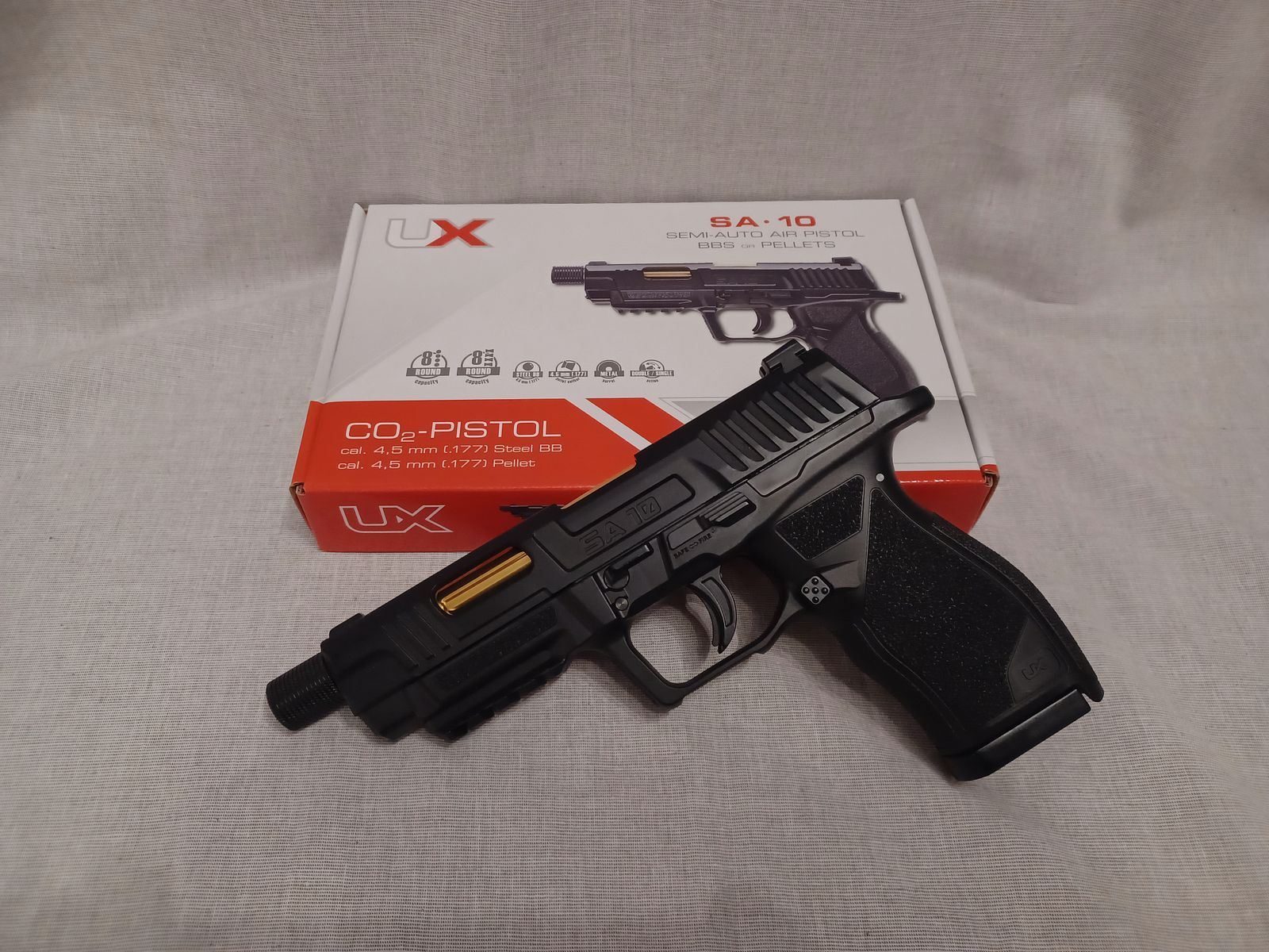 Umarex SA10 / 4,5 mm Diabolo / BlowBack / CO2 / Pistole / OVP (50)