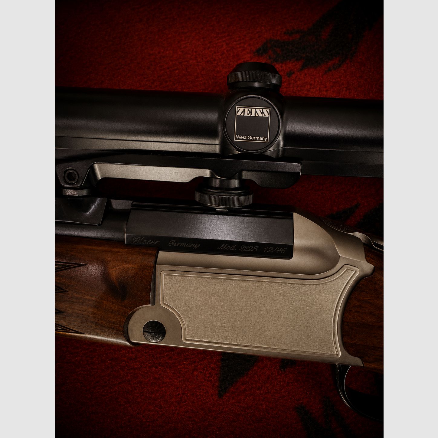 Bockbüchsflinte Blaser +Zeiss+Munition+Kickstop