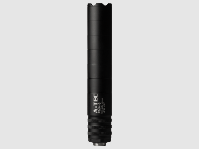 Schalldämpfer Pistole A-TEC PMM-6 Kal. 9 mm Gewinde 1/2X28