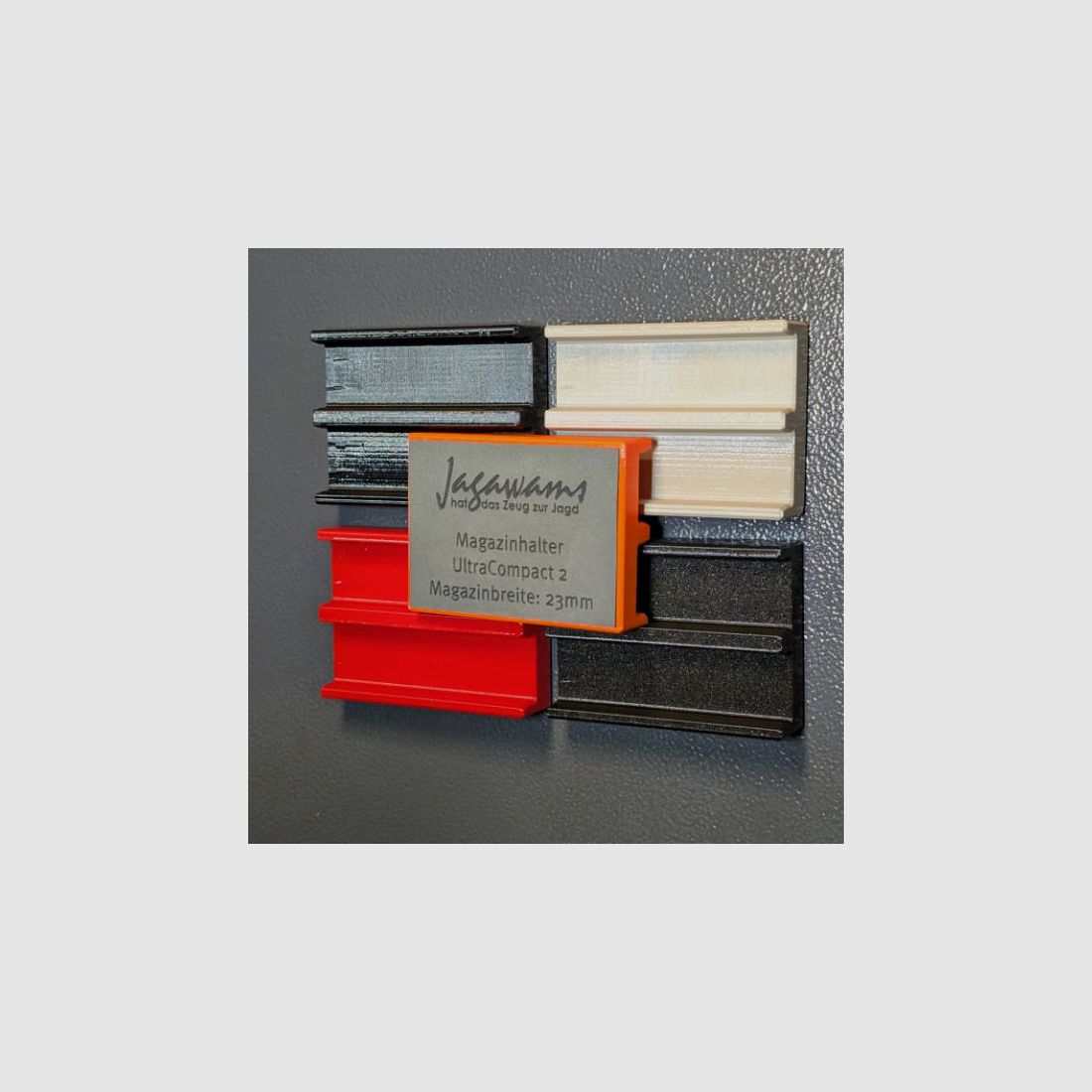 Magnetischer Magazinhalter für 23mm Breite Magazine für Waffenschrank - UltraCompact - Zubehör für den Waffenschrank