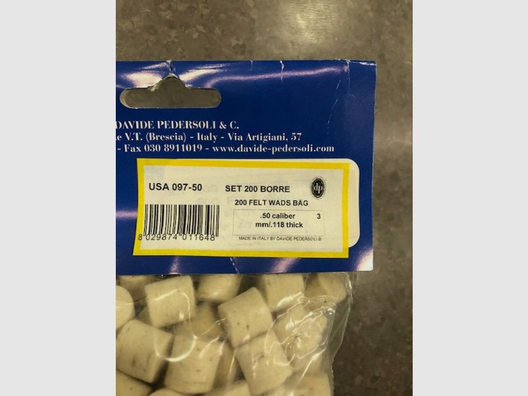 PEDERSOLI GUALDRAS DE FIELTRO C 50 PZ 200, imagen 1 de 2