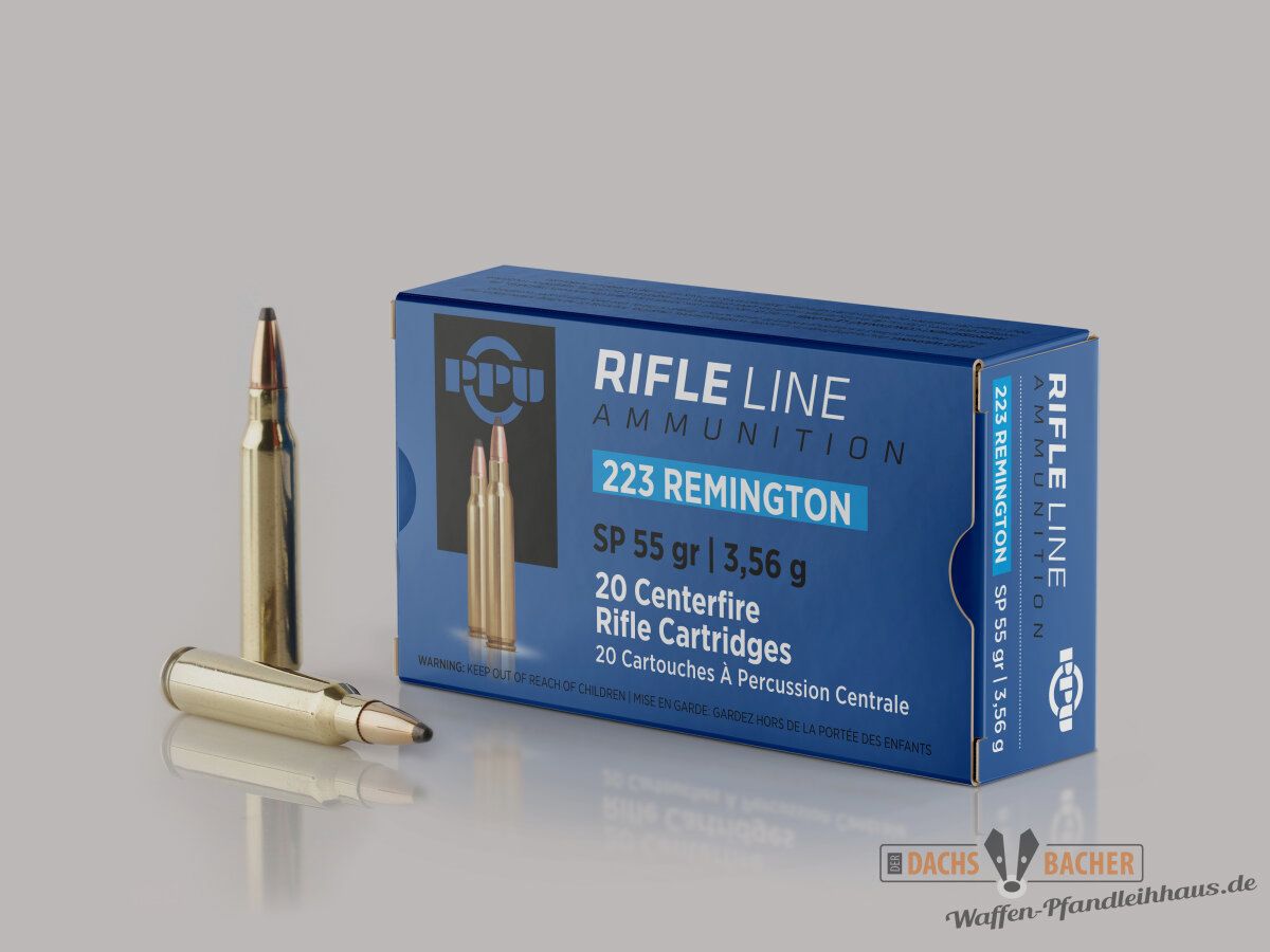 PPU Privi Partizan .223 Rem 3,56g/55gr SP Teilmantel 20 Schuß