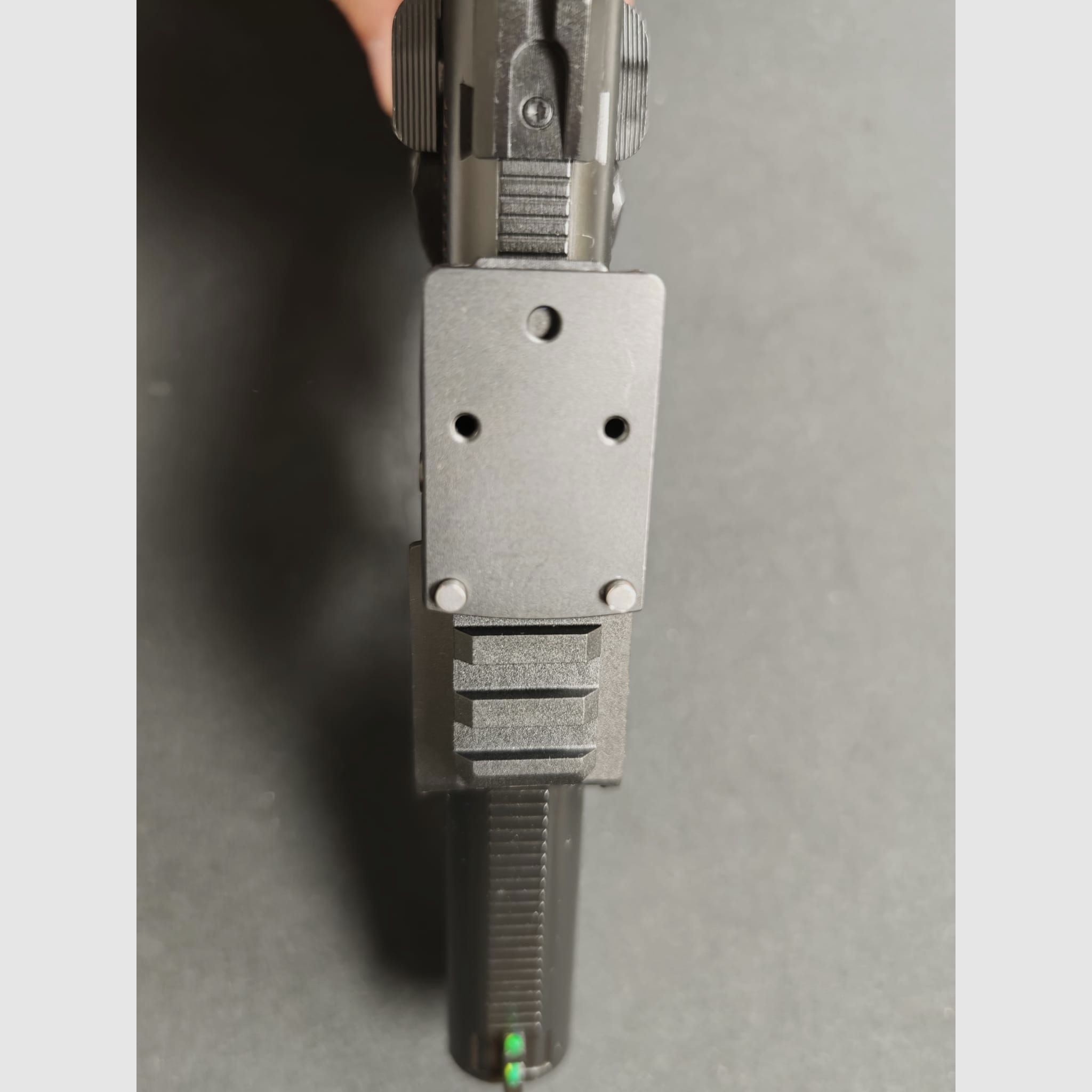 Elite Force BlaMer 1911er Design Gas-Blow-Back 6mm BB nero + Picatiny Rail e piastra adattatore RMR