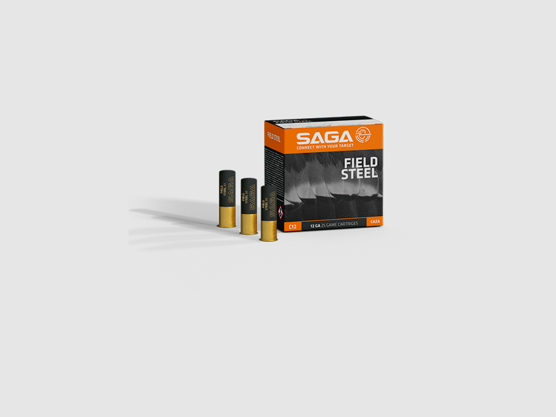 Saga 12/70 Acier de champ HP NO.3 3,5mm - 36g plomb d'acier