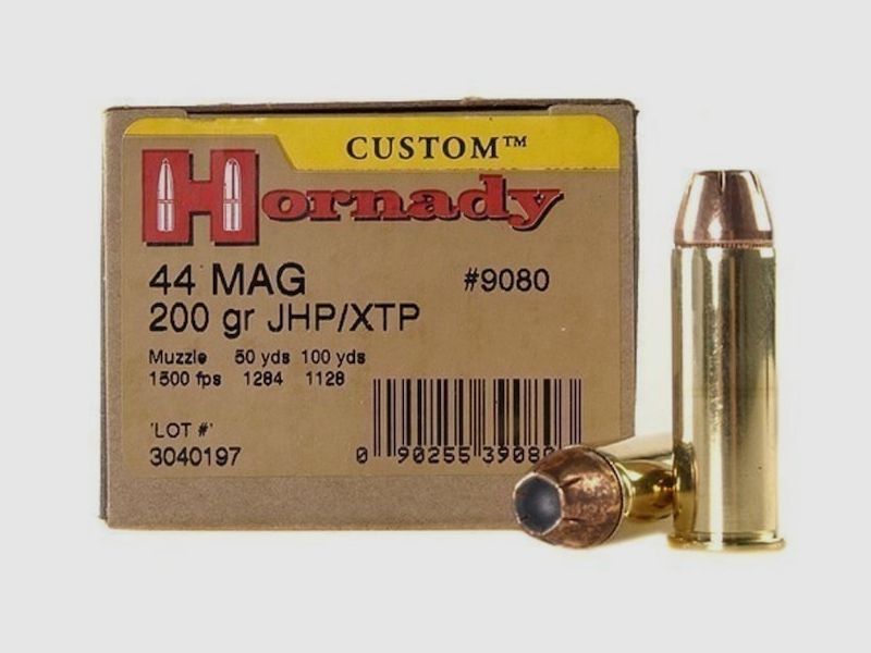 Hornady Custom .44 Rem. Mag. 200GR XTP 20 cartouches