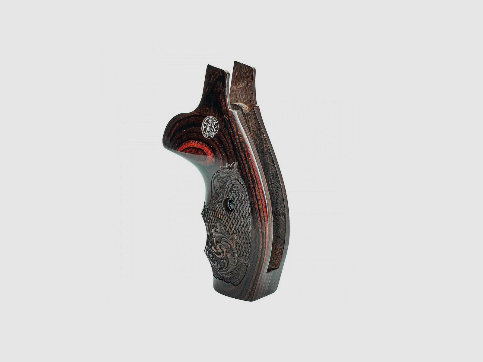S&W N ROUND COMBAT SUPER ROSEWOOD CHECKERED ENGGRAVIERTE MIT SILBERMEDAILLEN, Bild 3 von 4