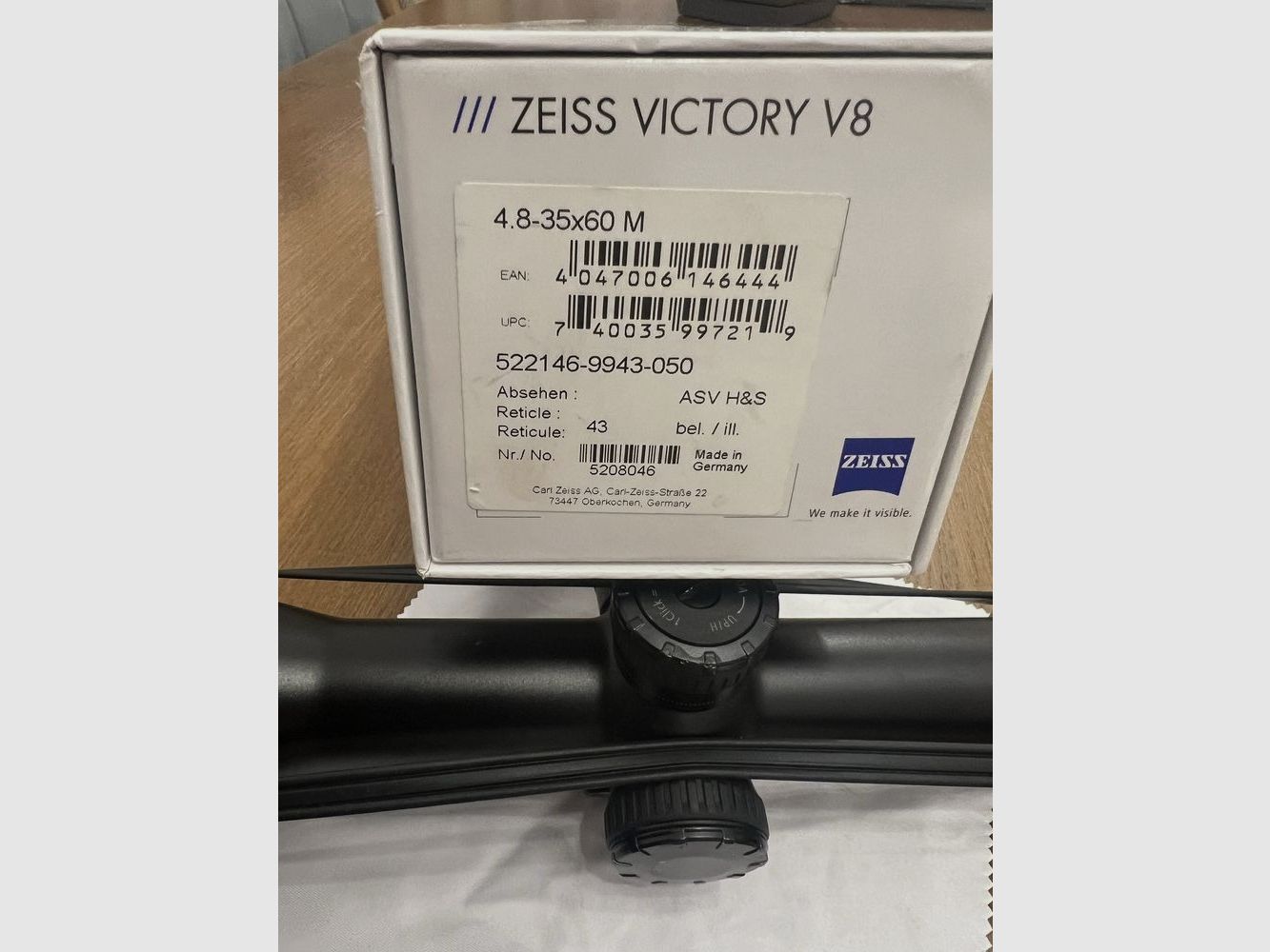 Telescopio Zeiss Victory 4.8-35x60M.