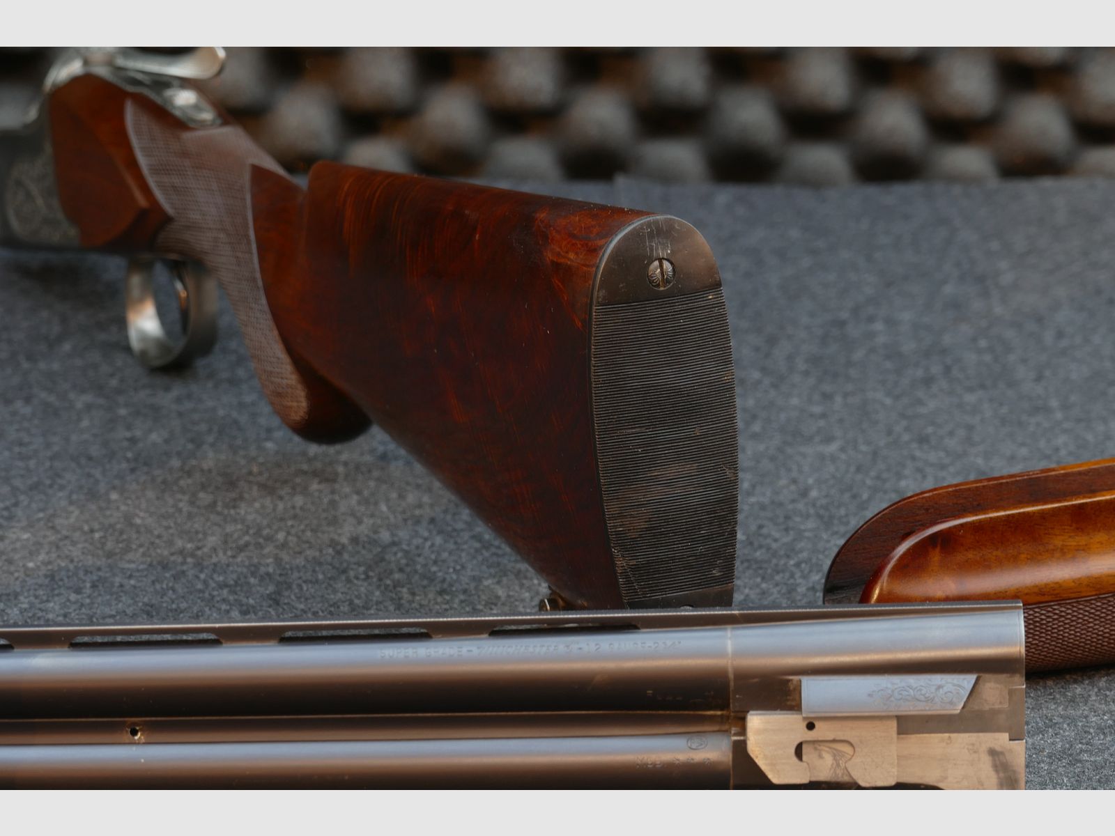 Winchester Super Grade – 12/70, Bockdoppelflinte, Schrankwaffe, Top Zustand