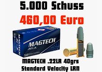 Magtech Standard Velocity LRN 5000 rounds