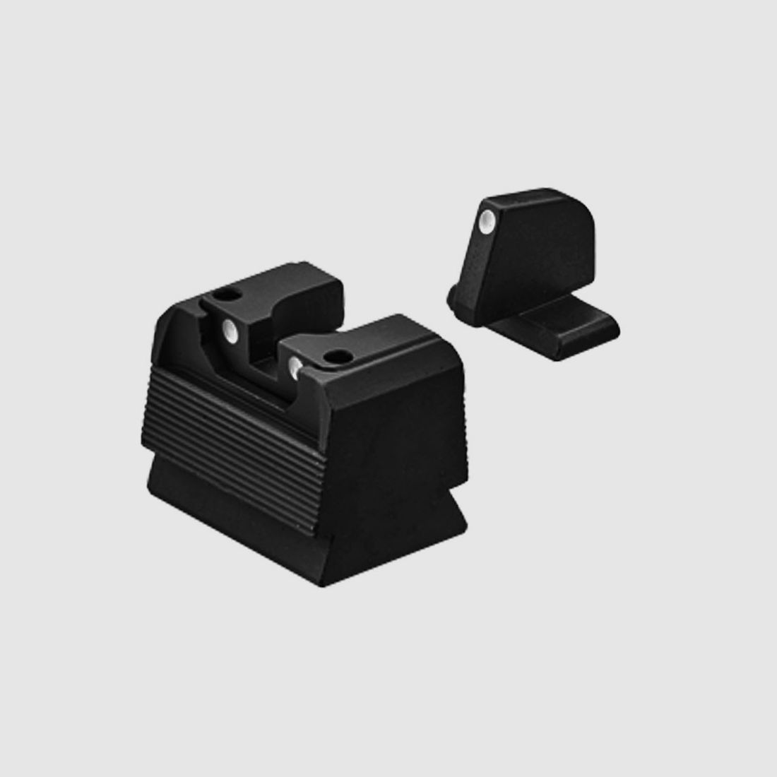 LPA Sights Red-Dot compatible sight RDS contrast for GLOCK M.O.S. 3-point white contrast sight with front sight