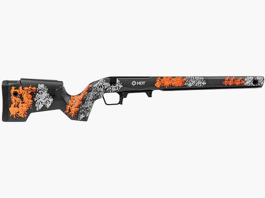 MDT Chassis – CRBN Hunter Kit – Tikka T3X – SA – RH – Fixed – ARCA – Hunter Orange and Grey