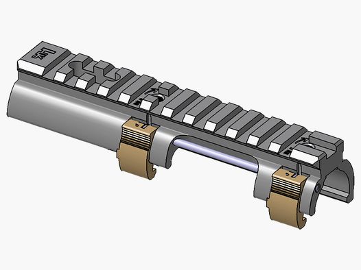 Heckler & Koch MP5 rail with STANAG 4694 profile RAL8000