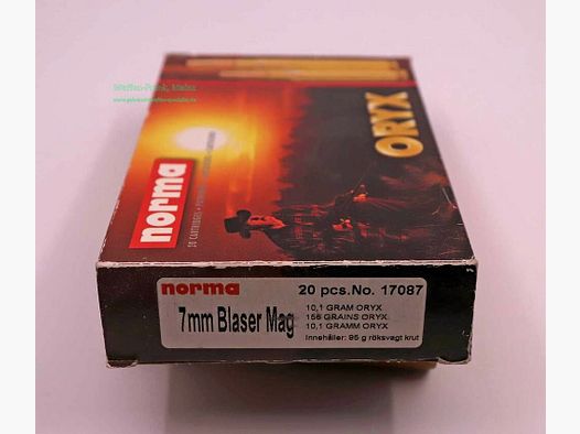 Cartuchos de rifle Norma 7mm Blaser Mag