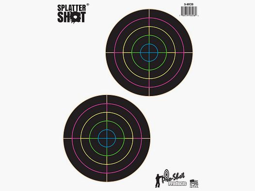 10 Bullseye Multi-Color Targets 13cm