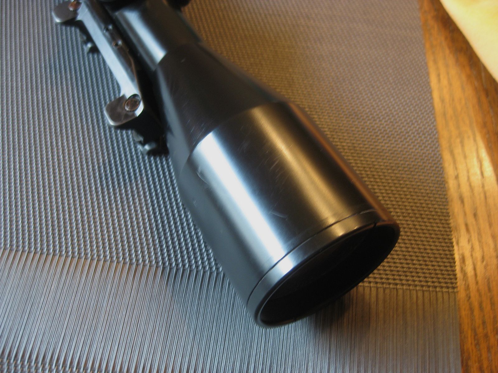 Gebrauchter KLASSIKER. Das Schmidt&Bender 3-12x50 mit Absehen-1 (ähnlich ZEISS-Diavari Absehen) inkl. älterer Blaser-Sattelmontage! Kein Swarovski-LEICA-Kahles-Nickel