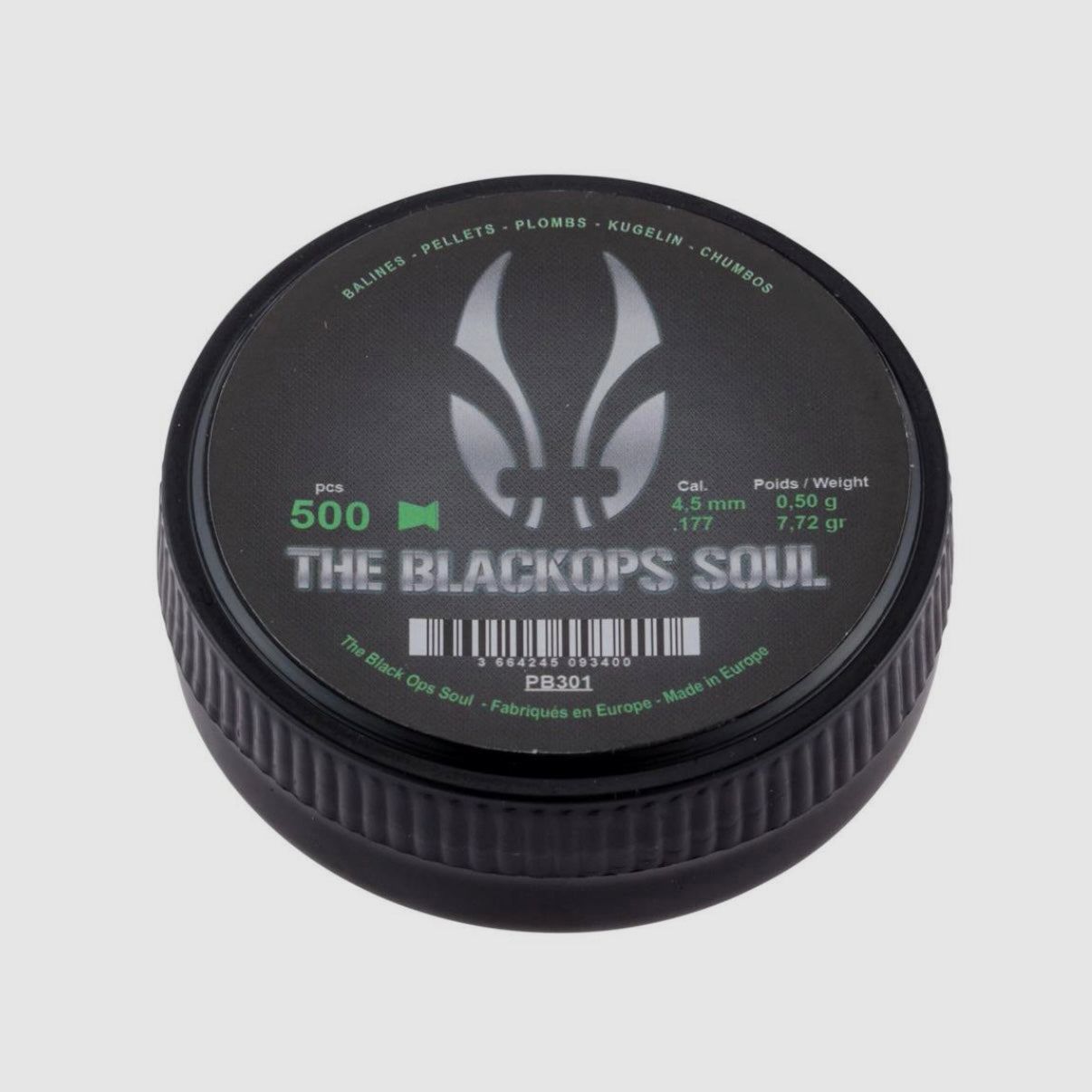 Flachkopfgeschosse BLACKOPS 4,5mm (.177) 0,50gr. (500x), Bild 2 von 3