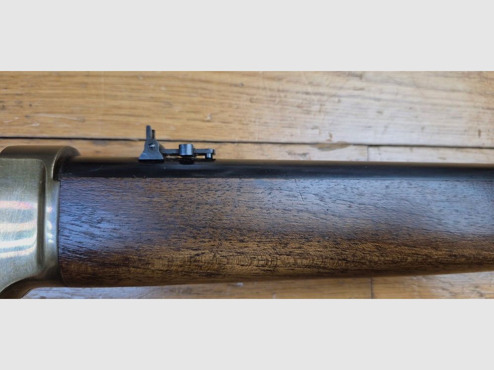 Sehr schöne Winchester 1866 – Modell Karabine für Navy Arms – Waffe Uberti Made in Italy von 1973 – Kal. 44-40 Win – 9 Schuss +1 – Ausgezeichneter Zustand! – Eine der besten, wenn nicht die beste Reproduktion für den US-Markt – TBE+ /TBE++, Bild 8 von 32
