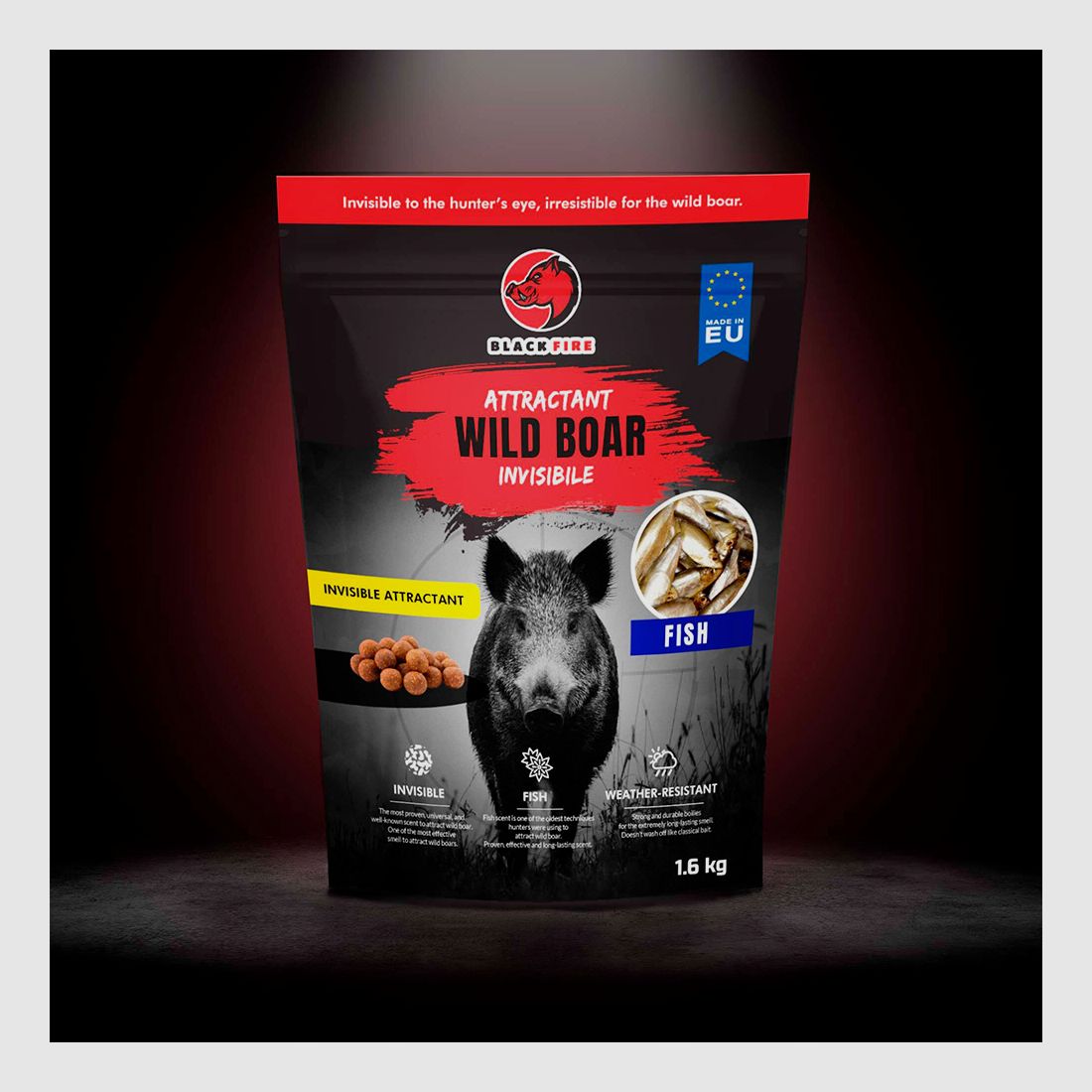 Aromatas 1,5 kg Invisible Black Fire – Aroma's: Vis, afbeelding 5 van 5