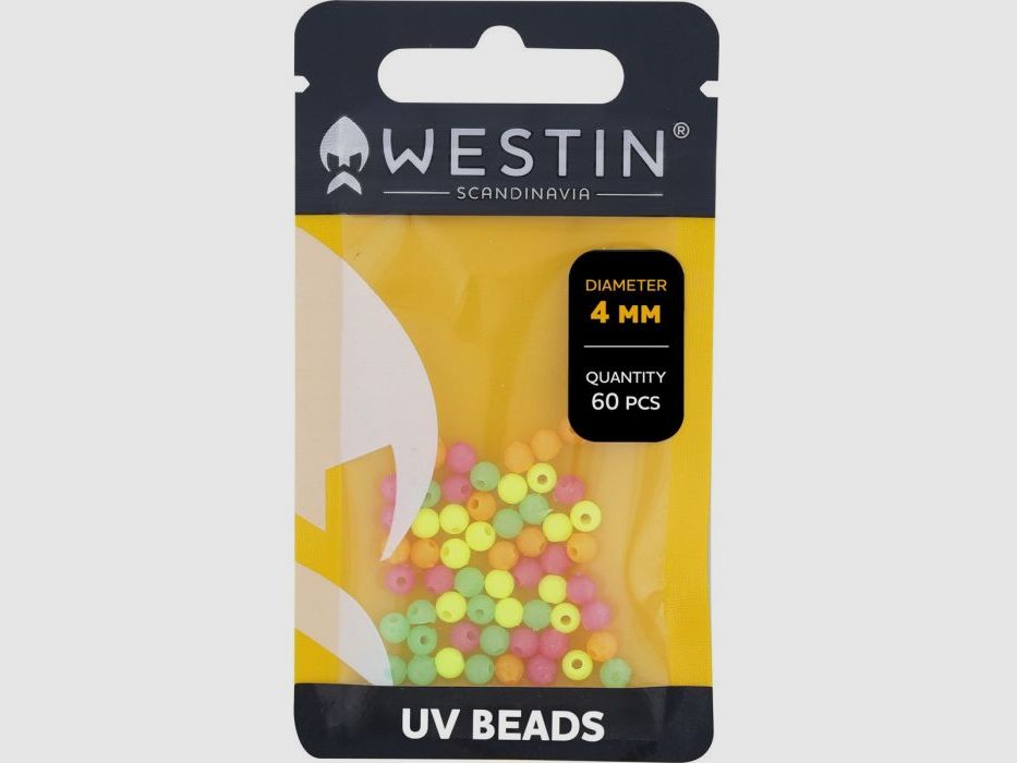 Westin UV Beads Hard/Soft 60Stk multi Ø4