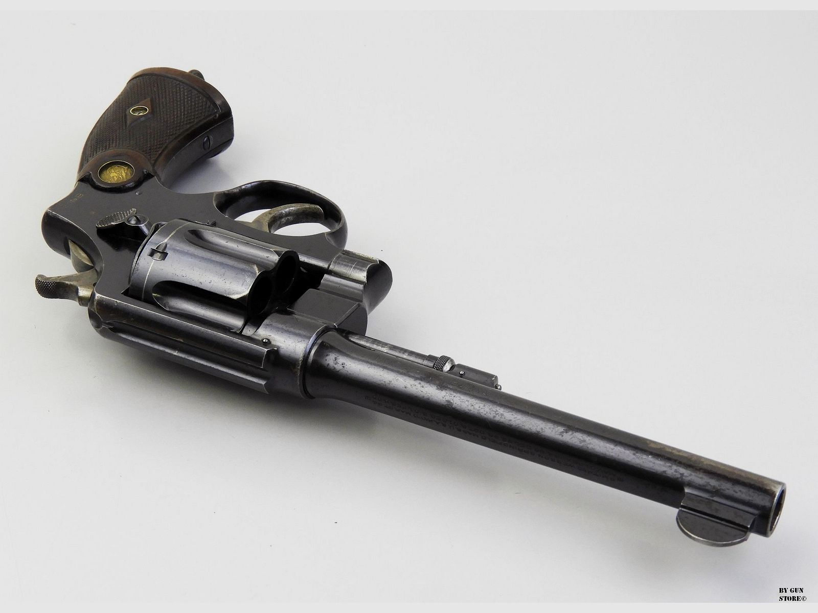 Revolver Smith & Wesson mod. Mark I Hand Ejector 1nd Model TRIPLE LOCK cal. 455 matr. 12687, immagine 5 di 11
