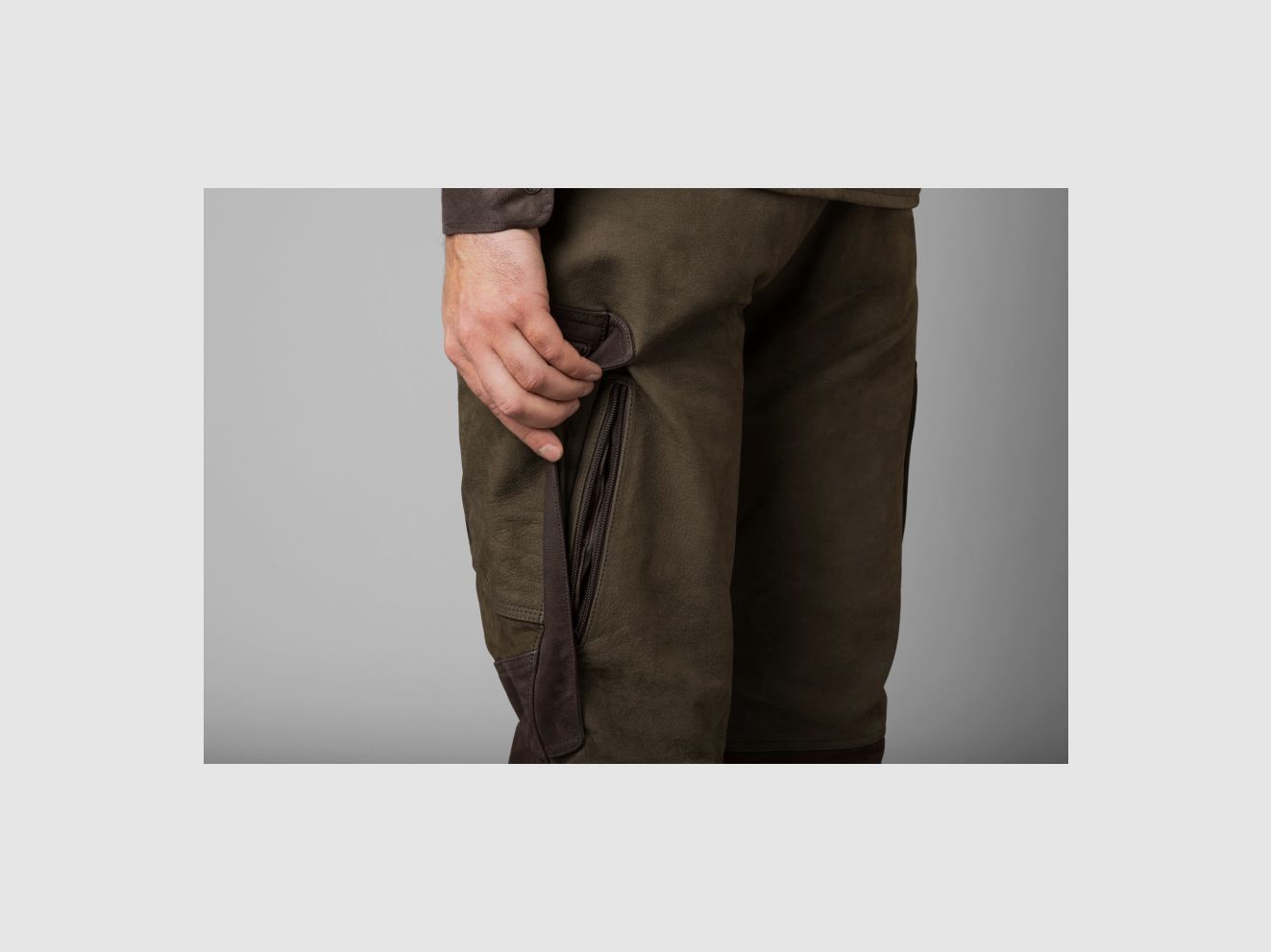 Pantalones de Caza de Cuero Harkila Pro Hunter, imagen 7 de 8
