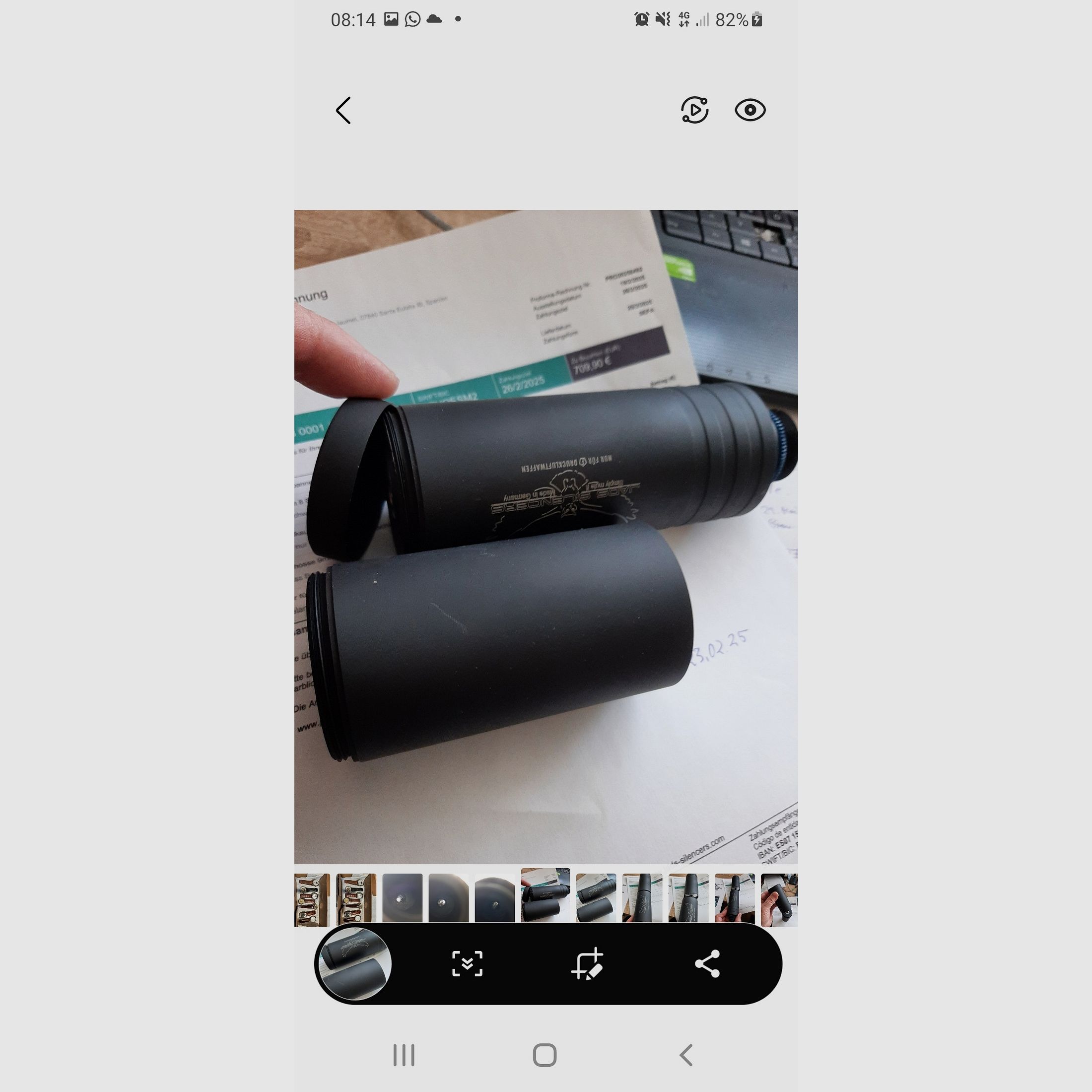 Geluiddemper JADS Waldkauz V4 Kaliber 9 mm/35 voor F wapens