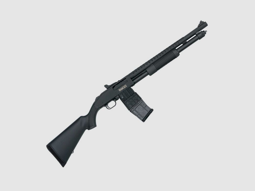 Mossberg	 590M Mag-Fed 18.5" Black Ghostring