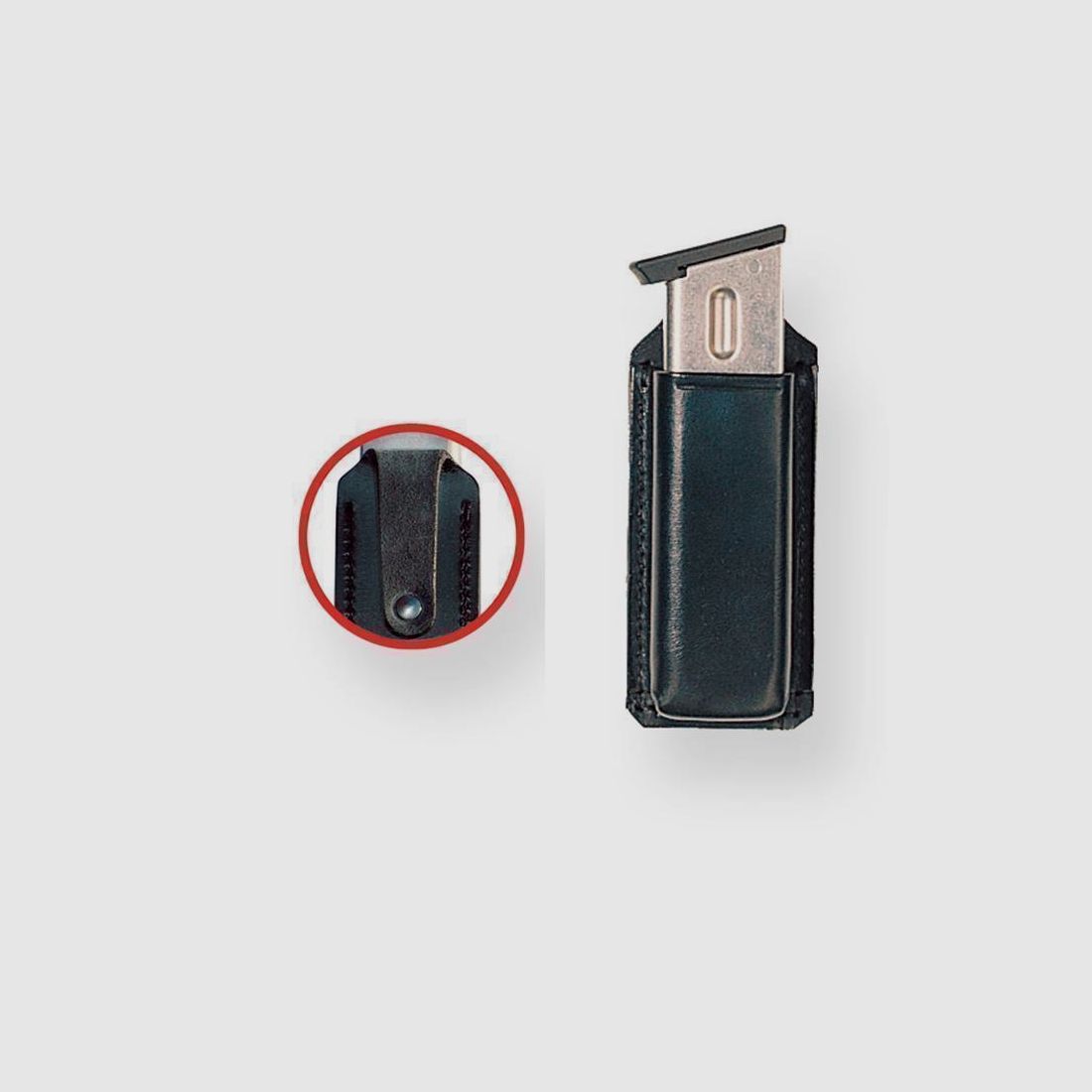 Magazinhalter SINGLE BOX "Loop" Glock 20/21 / USP 45 ACP ( 26 x 36 mm )-Schwarz