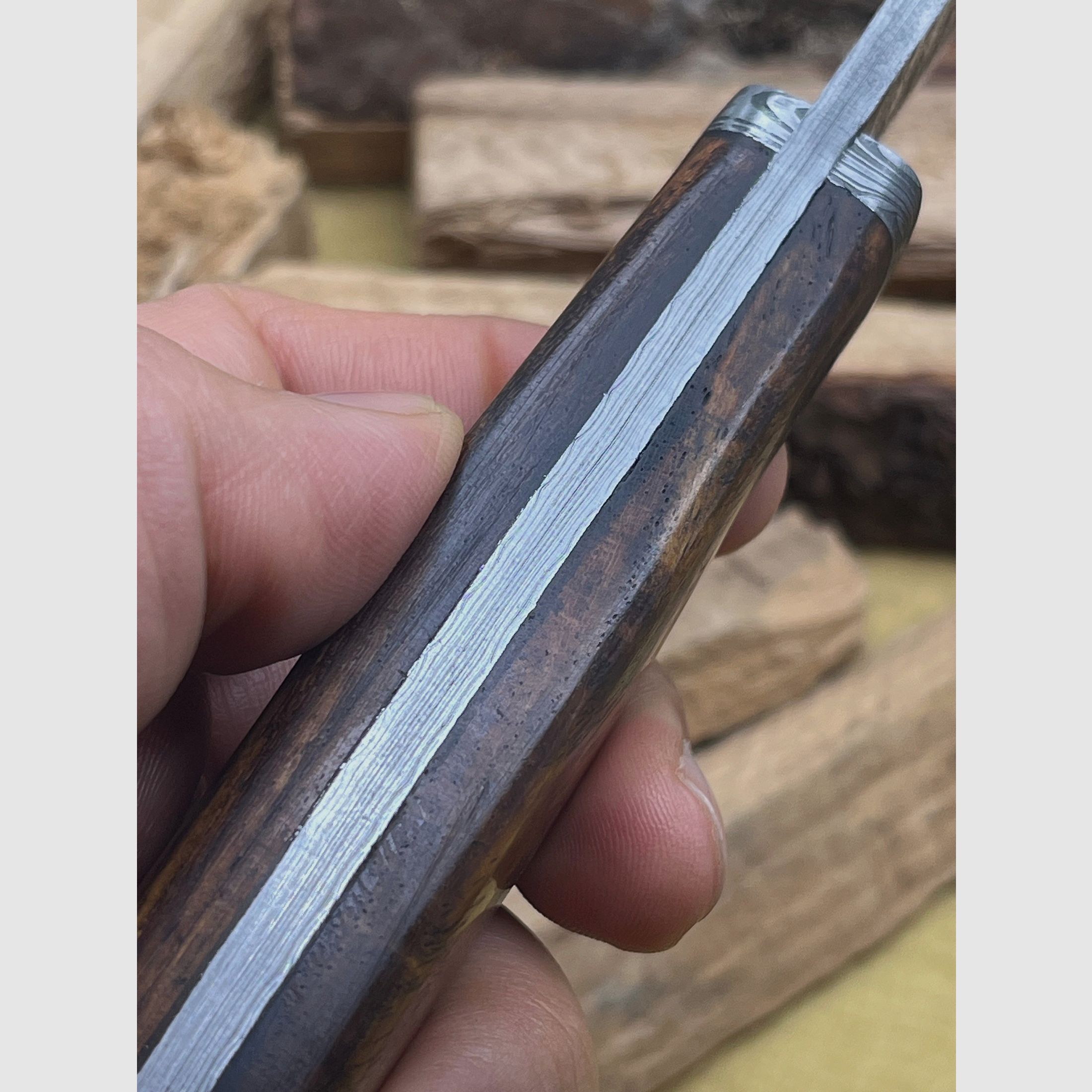 Jagdmesser Damaststahl 