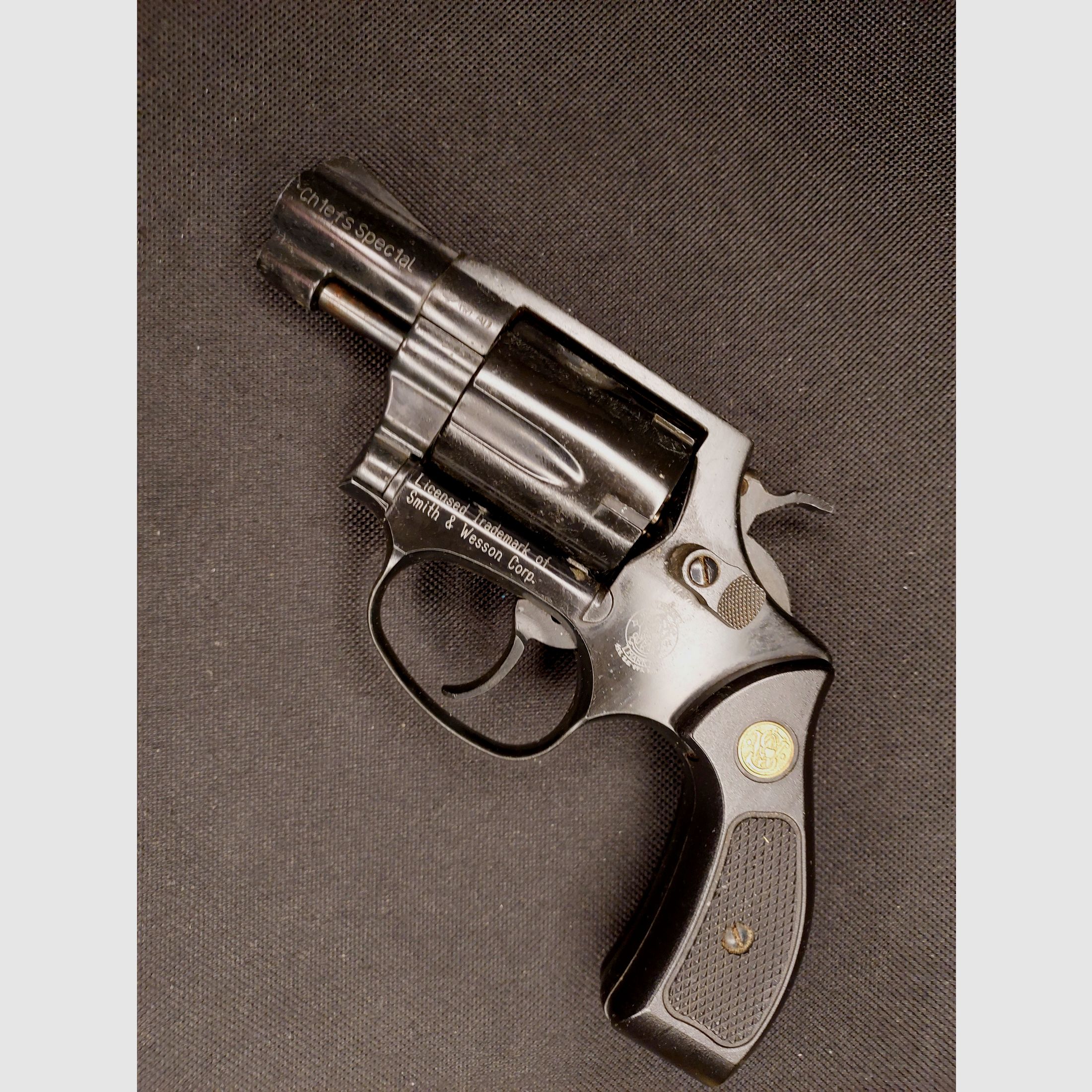 Smith & Wesson Chiefs Special blank firing revolver caliber 9mm R.K. black (PTB 794)